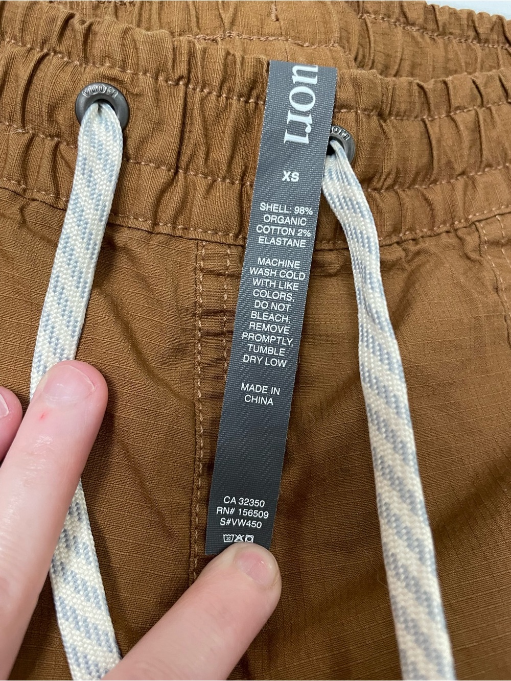 Vuori Women’s Vintage Brown Drawstring Pants - Picture 2 of 4